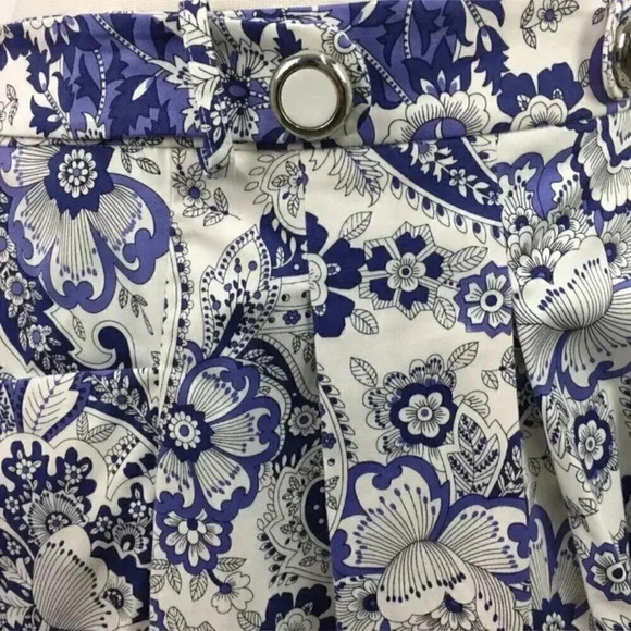 Pink Tartan Blue Paisley Skirt sz  8 - Picture 2 of 10